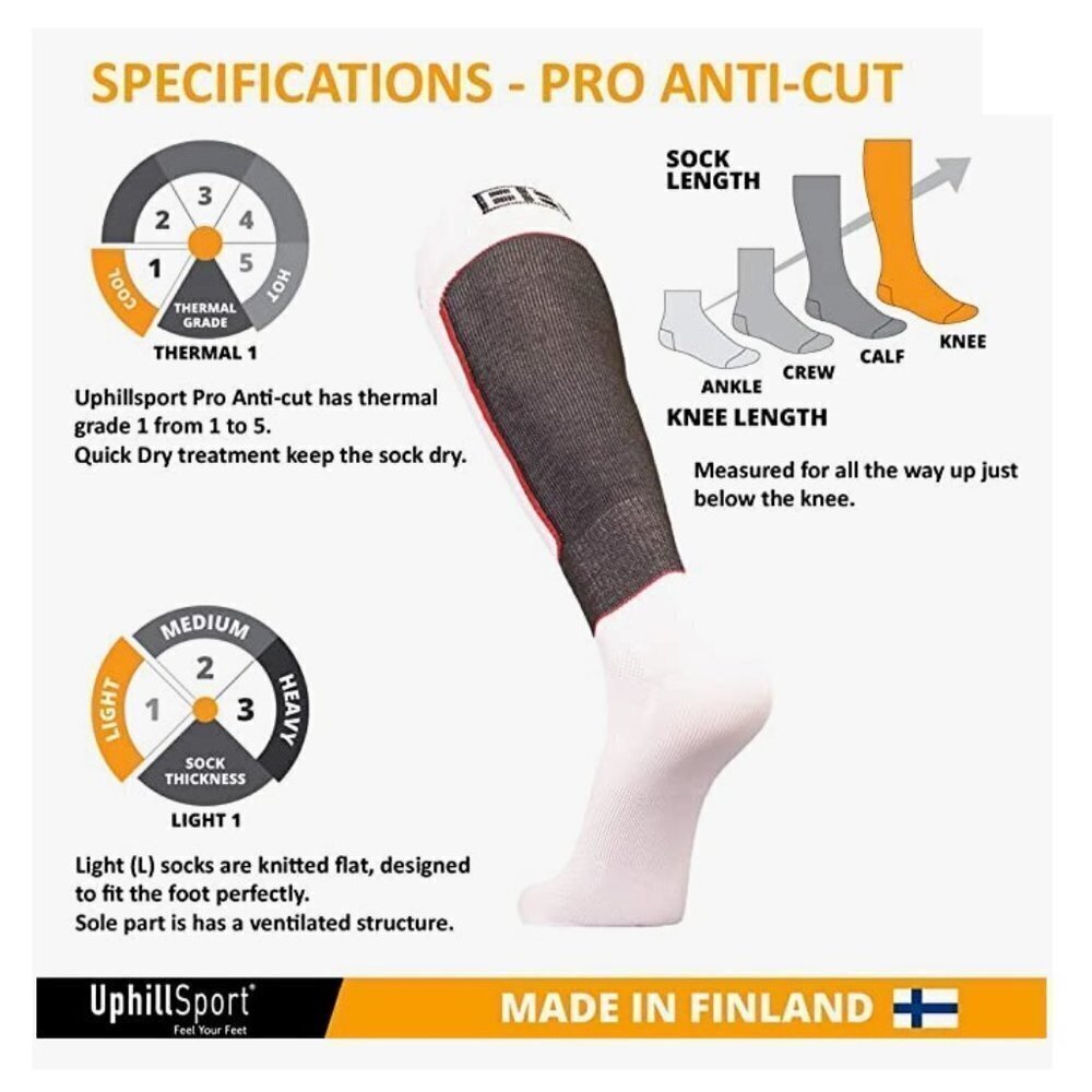 3-Pack Ice Hockey Knee Length L1 Compressed Shaft with Quick Dry Black - Picture 3 of 6
